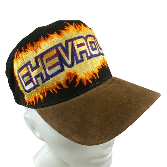 Vintage Chevy Flames Chevrolet Fire Baseball Cap - Picture 1 of 11